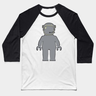 Banksy Style Astronaut Minifig Baseball T-Shirt